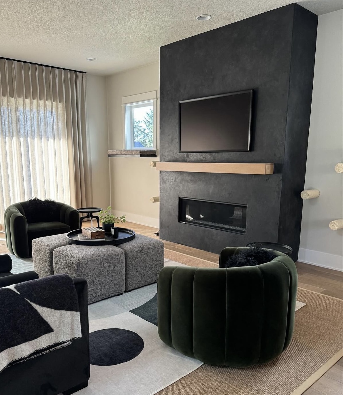 piatto fireplace with hydrowax